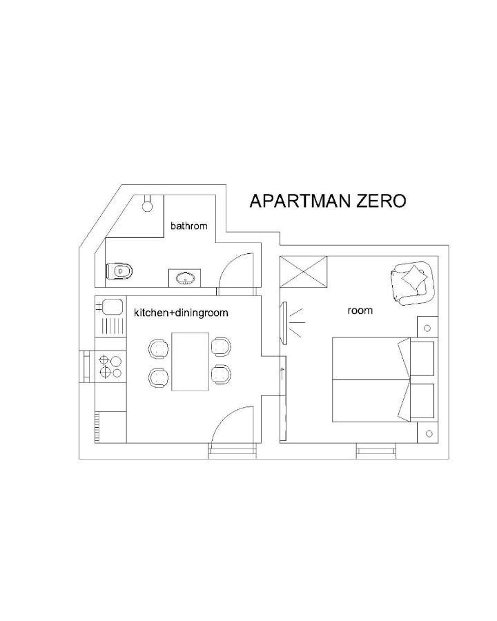 Apartman Zero Appartement Dugi Rat Buitenkant foto